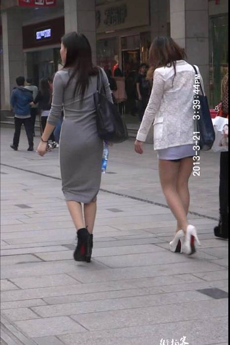 [街拍客视频]jx0312 街拍高跟超短裙少妇